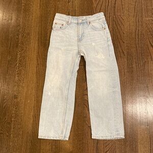 Zara Light Distressed Blue Denim Jeans